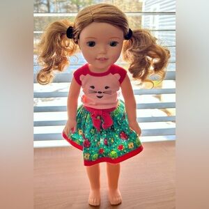 American Girl welliewishers Willa doll with original clothes toys